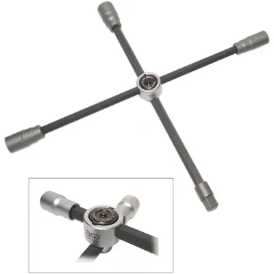 Image de Clé en Croix avec Articulation 17 x 19 x 21 x 12,5 mm (1/2) - Polyvalente et Pratique pour Voitures - D-Work