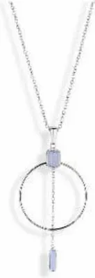 Immagine prodotto di Victoria Collana color argento con pietra blu