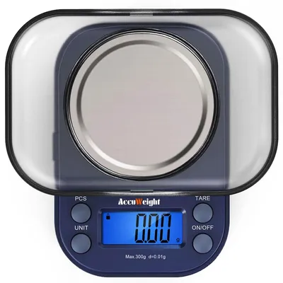 Produktbild von Präzisionswaage Taschenwaage Feinwaage - 300 g / 0,01 g - Beleuchtetes Display - Zählfunktion