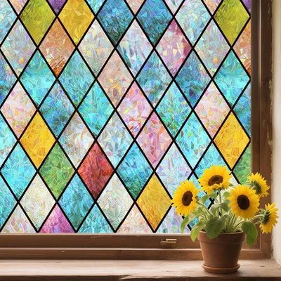 Produktbild von Transparante Selbstklebende Fensterfolie mit UV-Schutz und Wärmeisolierung - 45x200 cm - Rußmuster - Selbstklebend - UV-Schutz