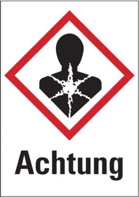 Produktbild von Dreifke® Gefahrstoffetiketten - Gesundheitsgefahr (GHS08) & Signalwort "Achtu...