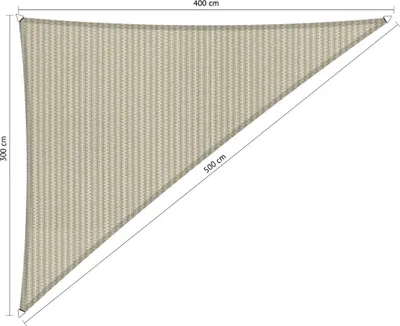 Zdjęcie produktu dla SHADOW COMFORT 3 x 4 x 5 m Markiza trójkątna Sahara Sand 90° Asymetryczna