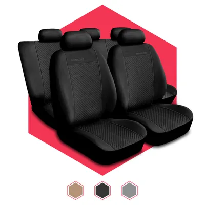 Produktbild von Autositzbezüge Universal Schonbezüge Schonbezug Sitzauflage PKW Auto Set Schwarz