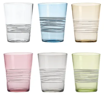 Obrázek produktu pro Sada sklenic Zafferano, 6 kusů, FILANTE TUMBLER – 6 COLORS BOX