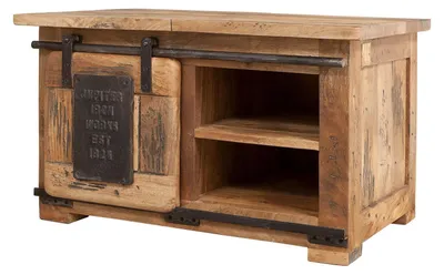 Produktbild von MASSIVMOEBEL24.DE Truhe Mango 76x51x46 natur lackiert RAILWAY #134
