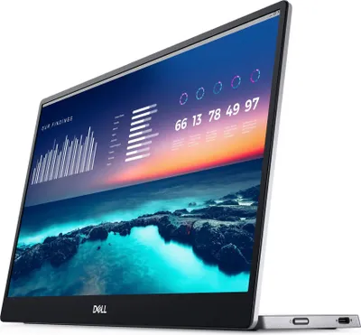 Produktbild von DELL P Series P1424H, 35,6 cm (14"), 1920 x 1080 Pixel, Full HD, LCD, 6 ms, Grau