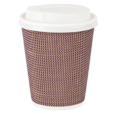 Produktbild von 100x Premium Doppelwand Kaffeebecher CoffeeToGo mit Trinkdeckel 200/280ml