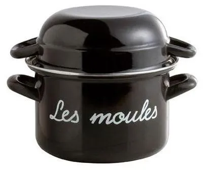 Produktbild von Baumalu Stewpot 312852 A Moule Kochtopf, emailliert, 18 cm Durchmesser, Induktionsherd-geeignet