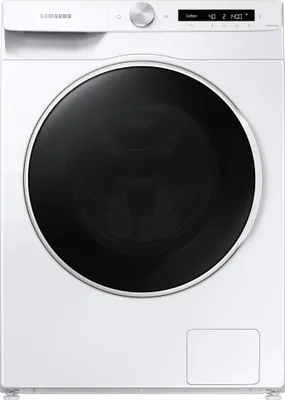 Produktbild von Samsung WD12T504DWW, Frontlader, Freistehend, Weiß, Links, 8 kg, 1400 RPM
