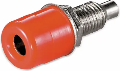 Immagine prodotto di goobay Bananenbuchse mit Gewinde 4 mm mit 2 Muttern rot (Bulk)