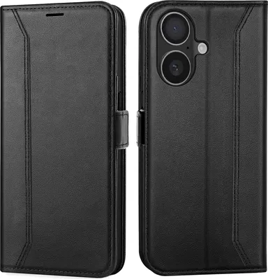 Immagine prodotto di Custodia per telefono cellulare per iPhone 17 cover flip case pieghevole cover protettiva, nero
