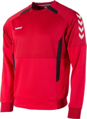 Produktbild von Hummel Authentic Top Round Neck Kinder - Schwarz / Rot  | Größe: 164