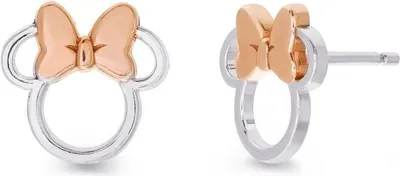 Produktbild von Mickey Mouse Ohrstecker Uni Minnie Maus silberfarben Standard