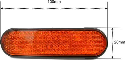 Produktbild von JMP gelbes ovales katadioptrisches 28x100 Aufkleber