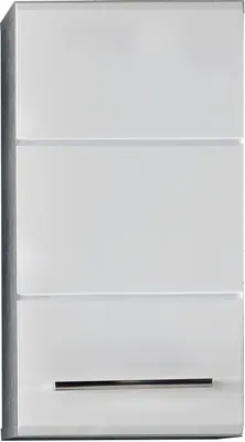 Produktbild von trendteam Bad Hänge-Stauraumelement Nano Beton Stone Melamin/Weiß Hochglanz Tiefzieh 32 x 61 x 21 cm