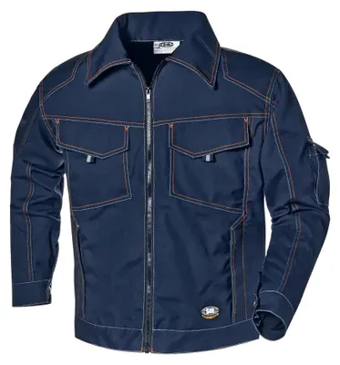 Produktbild von Sir Safety FIGHTER Herren-Arbeitsjacke aus Canvas, Polyester-Baumwolle, Blau