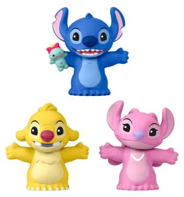 Produktbild von Fisher-Price Little People Collector Set DISNEY Stitch & die Cousins Sonderedition für Fans, 3 Figuren, Sammelfigur, Cartoon