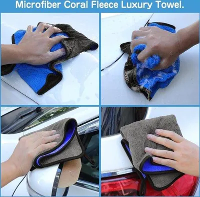 Image de Kit de nettoyage pour voiture, 14 pièces, pour l'intérieur et l'extérieur