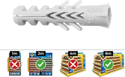 Image de Chevilles Nylon Doubles Celo Fixation Anti-rotation Fiable - Celo