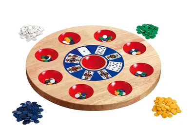 Produktbild von Pochen Brettspiel aus Holz für 2-8 Spieler, ab 8 Jahre