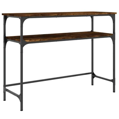 Obrázek produktu pro vidaXL Konzolový stolek kouřový dub 100x35,5x75 cm výrobek ze dřeva