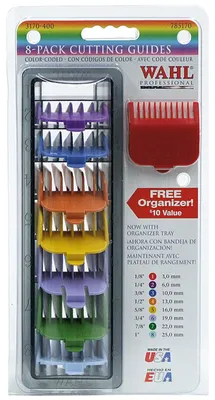 Imagen del producto de Juego de Wahl de 8 peines de colores para recortar el cabello