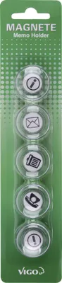 Produktbild von Vigo Magnete für Magnettafeln 5er Pack, Message, rund