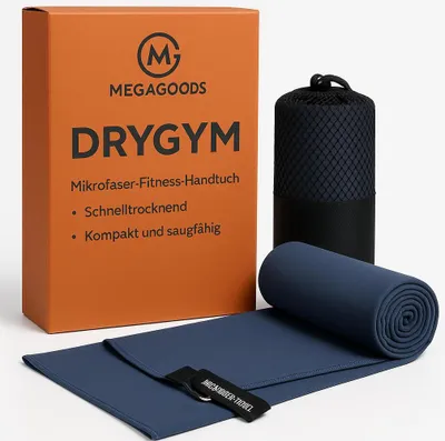 Immagine prodotto di Asciugamano sportivo ad asciugatura rapida 40x80 cm Blu Palestra Piscina Viaggio IT.