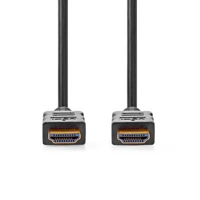Productafbeelding van High Speed HDMI™-kabel met Ethernet | HDMI™-connector | HDMI™-connector | 4K@60Hz | ARC | 18 Gbps | 1,50 m | Rond | PVC | Zwart | Doos
