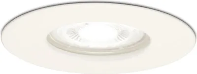 Image de HOFTRONIC - Spot LED encastrable 4W 345lm 6500K GU10 Rond IP65 Blanc