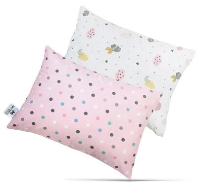 Produktbild von Set von 2 Kuschelkissen für Kinder mit Bezug
