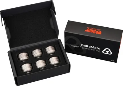 Produktbild von DeltaMate Fitting HT14 (nickel, 6er Pack)