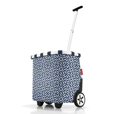 Produktbild von reisenthel carrycruiser, Einkaufsroller, Einkaufswagen, Trolley, Einkaufstrolley, Polyestergewebe, Frame Signature Navy, 40 L, OE4073