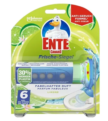 Produktbild von WC-Ente Frische-Siegel, WC (Toilette), Reiniger, Fest, Pumpe, Zitrone, Grün