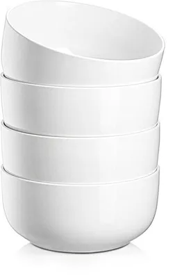 Produktbild von Keramik-Tassen-Suppenservice - weiß - 800 ml