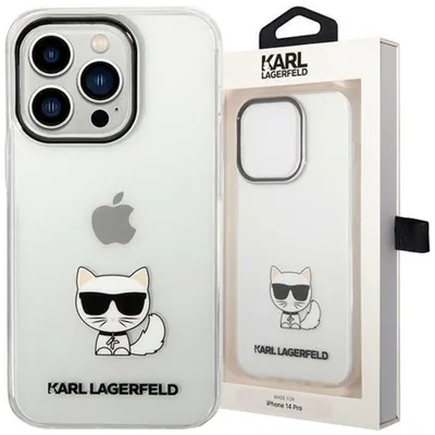 Produktbild von Karl Lagerfeld iPhone 14 Pro Max TPU Backcover - Choupette - Transparent