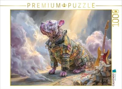 Produktbild von CALVENDO Puzzle Punkerhunde | 1000 Teile Lege-Größe 64x48cm Foto-Puzzle für glückliche Stunden