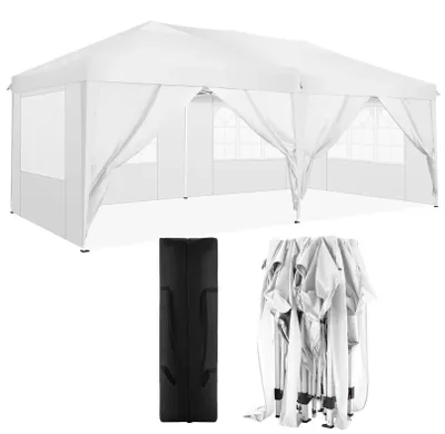 Image de Pavillon, tissu imperméable, réglable en hauteur, blanc