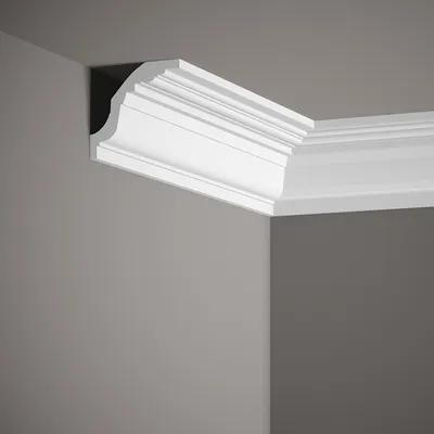 Produktbild von Mardom Deckenleiste MDB102 Profoam 80 x 80 x 2000 mm Weiß Stuckleiste Modern