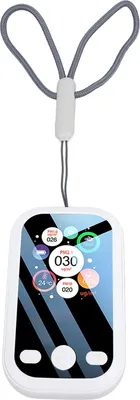 Obrázek produktu pro Přenosný digitální měřič kvality ovzduší -Detektor LCD displej Detekuje PM2,5 PM10 PM1,0 vlhkost pro domácnosti v interiéru s vysokou přesností bílé barvy