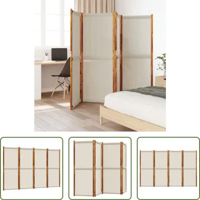 Obrázek produktu pro The Living Store 4 ks Paraván světle šedý 280x180 cm