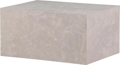 Produktbild von FURNLUX Couchtisch York Marmor Grau 60cm / Hauptfarbe: Grau / Abmessungen: 60 x 80 x 40 cm