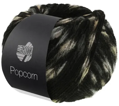 Produktbild von Lana Grossa - Popcorn 0008 schwarz rohweiß beige