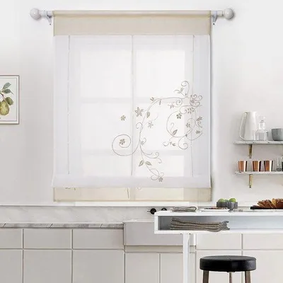 Zdjęcie produktu dla Jasnobrązowa zasłonka 80 x 100 cm