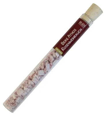 Immagine prodotto di Bijos Räucherwerk, incenso di rose del Monte Athos, confezione in vetro da 35 ml