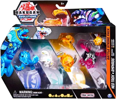 Zdjęcie produktu dla Bakugan Evolutions Battle Strike Pack 6 figurek i kart