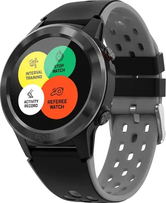 Produktbild von SPINTSO Schiedsrichter Smartwatch S1 Pro mit GPS schwarz