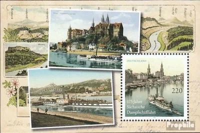 Produktbild von Briefmarken BRD (BR.Deutschland) 2011 Mi Block78 (kompl.Ausg.) postfrisch Sächsische Dampfschiffahrt