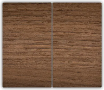 Produktbild von Tulup Glas-Herdabdeckplatte - 2x30x52cm - Glaskeramikkochfeld-Abdeckung Spritzschutz Zweiteilig Holz