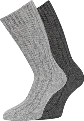 Produktbild von KB Alpaka Socken warme Wollsocken Wintersocken Damen Herren 2 Paar 35-38